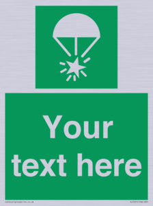 Custom sign safe condition Rocket parachute flare